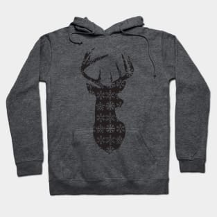 Christmas Deer 2 - geometric vector art Hoodie